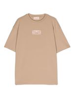 Elisabetta Franchi La Mia Bambina t-shirt à logo brodé - Tons neutres