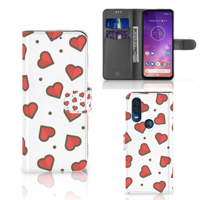 Motorola One Vision Telefoon Hoesje Hearts