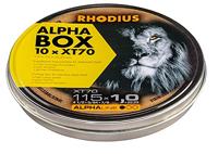 RHODIUS XT70 | 10 stuks Ø 115 mm x 1,0 mm | doorslijpschijf metaal | extra dun | voor haakse slijpers, roestvrij staal, inox, staal, ijzer, hardmetaal
