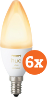 Philips Hue White Ambiance E14 6-Pack