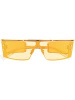 Balmain Eyewear lunettes de soleil rectangulaires Wonder Boy III - Jaune