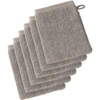 De Witte Lietaer washandjes 22 x 15 cm katoen taupe 6 stuks