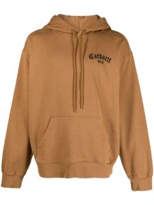 Carhartt WIP hoodie en coton à logo brodé - Marron