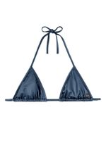 Palm Angels haut de bikini métallisé à bonnets triangles - Bleu - thumbnail