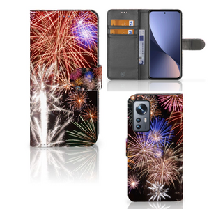 Xiaomi 12 | 12X Wallet Case met Pasjes Vuurwerk