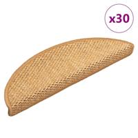 Trapmatten Zelfklevend Sisal-Look 30 stuks 56x17x3 cm Sisal