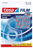 tesafilm handafroller, transparant, incl. 2 rollen tesafilm kristalhelder