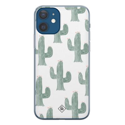iPhone 12 siliconen telefoonhoesje - Cactus print
