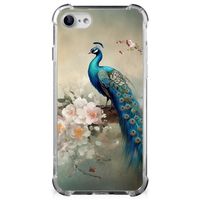 Case Anti-shock voor iPhone SE 2022/2020 | iPhone 8/7 Vintage Pauwen