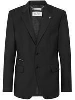 Philipp Plein blazer à simple boutonnage - Noir