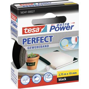 tesa PERFECT 56341-00027-03 Textieltape tesa extra Power Zwart (l x b) 2.75 m x 19 mm 1 stuk(s)