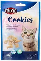 TRIXIE 42743 Koekjes met zalm en kattenkruid, 50 g