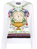 Versace Jeans Couture sweat à logo imprimé - Blanc