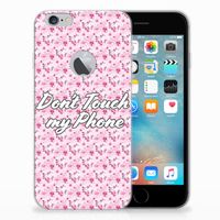 Apple iPhone 6 Plus | 6s Plus Silicone-hoesje Flowers Pink DTMP - thumbnail