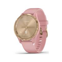 Garmin vivomove 3S Sport Champagne-Rose, Silicone Smartwatch Roze