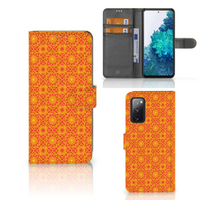 Samsung Galaxy S20 FE Telefoon Hoesje Batik Oranje - thumbnail