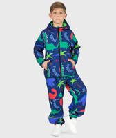 SET - Waterproof Softshell Pants And Hoodie Dinos