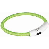 Trixie Flash lichtring USB XS - S (35 cm/ø 7 mm) groen