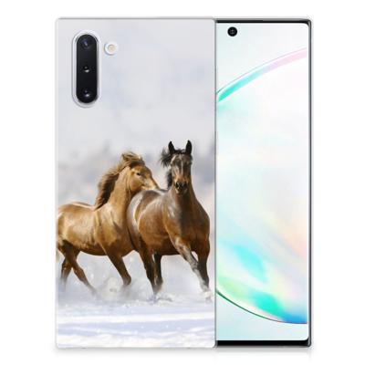 Samsung Galaxy Note 10 TPU Hoesje Paarden Samsung Galaxy Note 10 TPU Hoesje Paarden