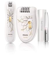 Philips Depilación de Edición Limitada HP6540 - Depiladora (120-240V) Acero inoxidable. Color Blanco