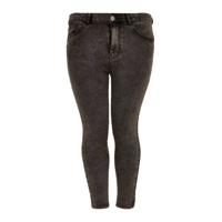 Yoek high waist skinny jeans grijs