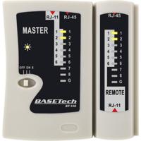 Basetech BT-100 BT-100 Kabeltester Geschikt voor RJ-45, RJ-11