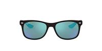 Ray-Ban 0RJ9052S Kids Rj9052s nieuwe Wayfarer Square zonnebril,mat Zwart/Blauw Flash