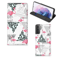 Samsung Galaxy S21 Plus Hoesje maken Flamingo Triangle