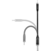 Renkforce USB-kabel USB 2.0 USB-A stekker, USB-C stekker 0.10 m Zwart RF-3425172 - thumbnail