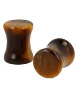 Plug Oorpiercing Tijgeroog - 8 mm (Set van 2)