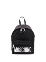 Moschino sac à main à applique logo - Noir