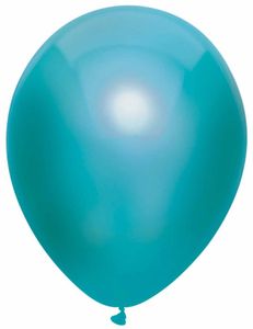 Metallic Ballonnen Teal 30cm - 10 stuks