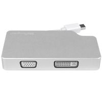 StarTech.com Aluminium A/V reisadapter: 3-in-1 Mini DisplayPort naar VGA, DVI of HDMI 4K - thumbnail