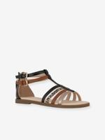 Meisjessandalen Karly G D GEOX® zwart caramel