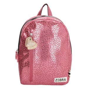 Zebra Trends Girls Rugzak M Metallic Leopard Pink