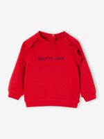 Personaliseerbare fleece babysweater rood - thumbnail