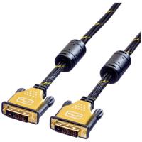 ROLINE GOLD Monitorkabel DVI, M-M, (24+1) dual link, 10 m - thumbnail