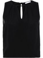 Patrizia Pepe blouse cache-cœur à découpes - Noir