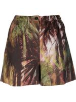 Alanui short à imprimé tropical - Vert