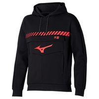 Mizuno Sergio Ramos 4 Hoodie Zwart Rood - thumbnail