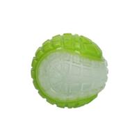 Dog Comets Glow in The Dark Moon Ball - 7,5 cm - Hondenspeelgoed - te water en aan land - apporteerspeelgoed - met pieptoon - M - groen