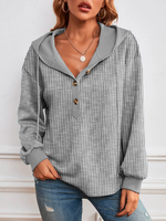 Striped Casual Hoodie Hoodie