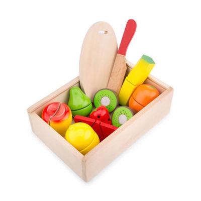 New Classic Toys houten fruitbox snijset New Classic Toys houten fruitbox snijset