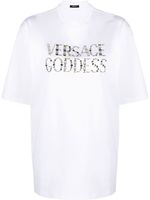 Versace t-shirt à imprimé Versace Goddess - Blanc - thumbnail