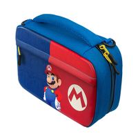 PDP Commuter: Power Pose Mario Hardshell-doos Nintendo Blauw, Rood - thumbnail