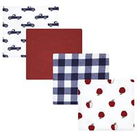Hudson Baby Unisex Baby Cotton Flannel Receiving Blankets, Apple Orchard, One Size