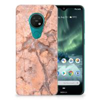 Nokia 7.2 | 6.2 TPU Siliconen Hoesje Marmer Oranje