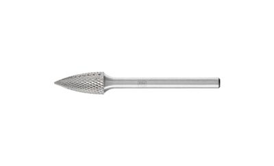 PFERD 21222773 Freesstift Hardmetaal Spitsboog Lengte 43 mm Afmeting, Ø 6 mm Werklengte 13 mm Schachtdiameter 3 mm 1 stuks