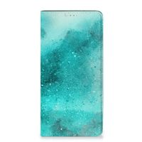 Bookcase Samsung Galaxy A14 4G Painting Blue - thumbnail