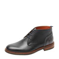 Van Lier Boston leren veterschoenen zwart